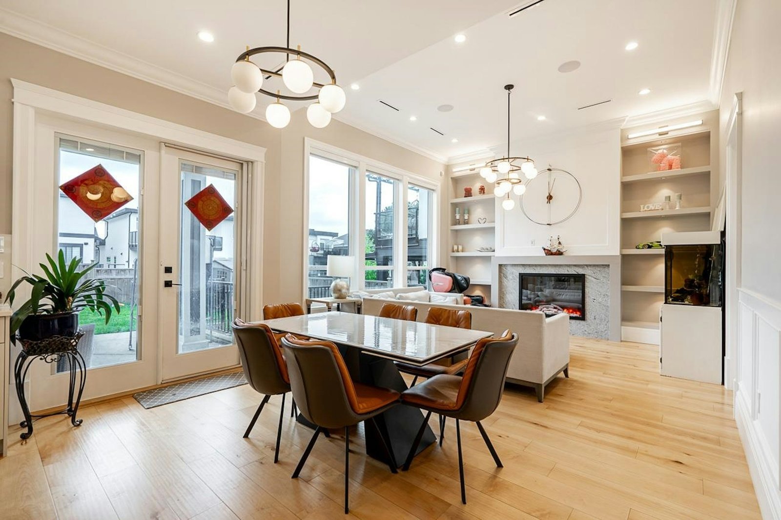 Dining area and great room