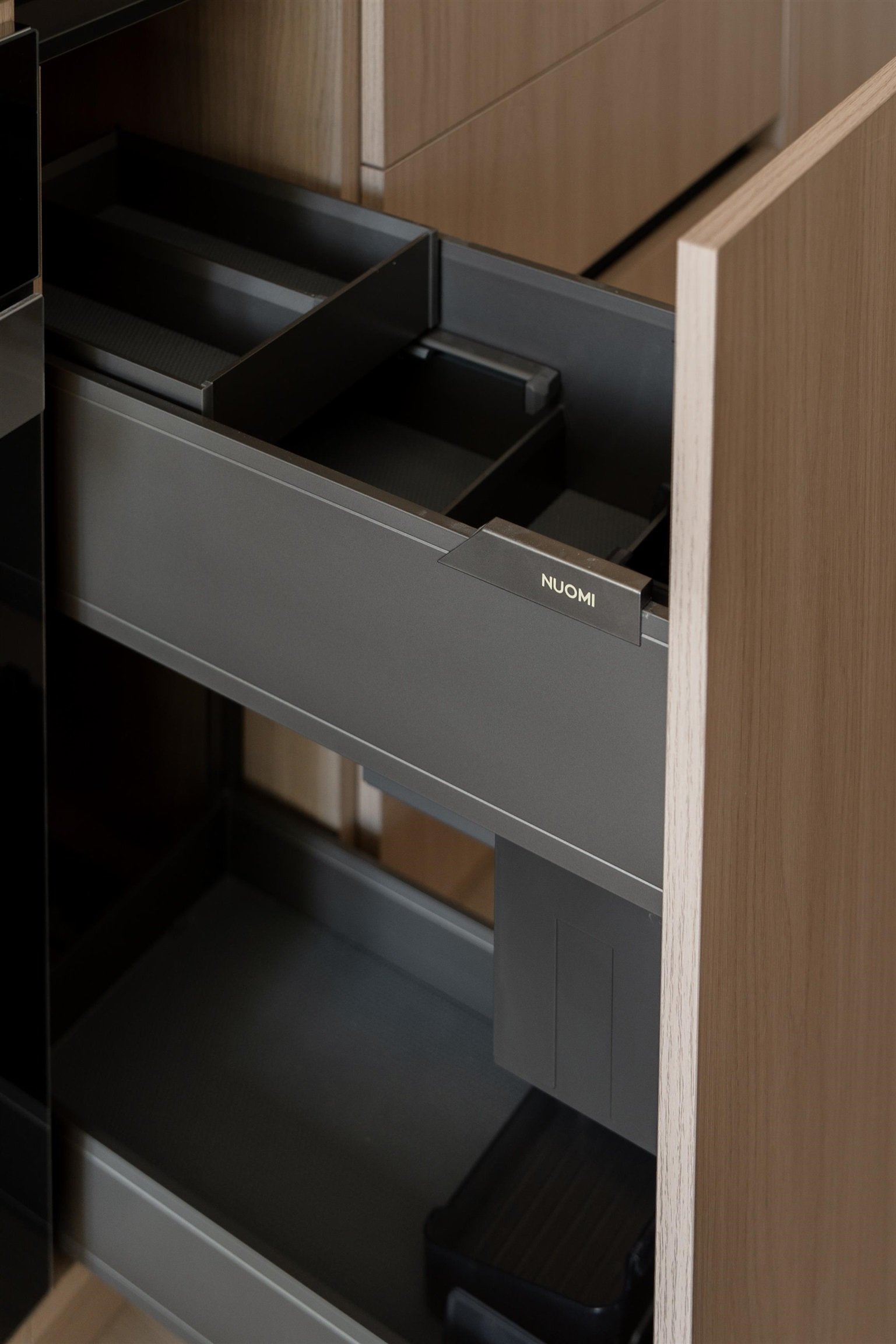 Kitchen drawer organizers detail at 1-2941 W 29th Ave, Mackenzie Heights, Vancouver