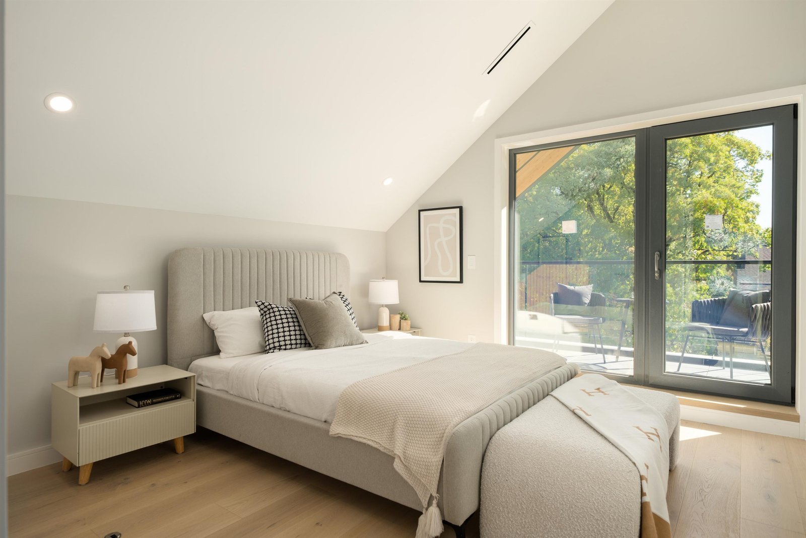Upper bedroom with balcony doors at 1-2941 W 29th Ave, Mackenzie Heights, Vancouver