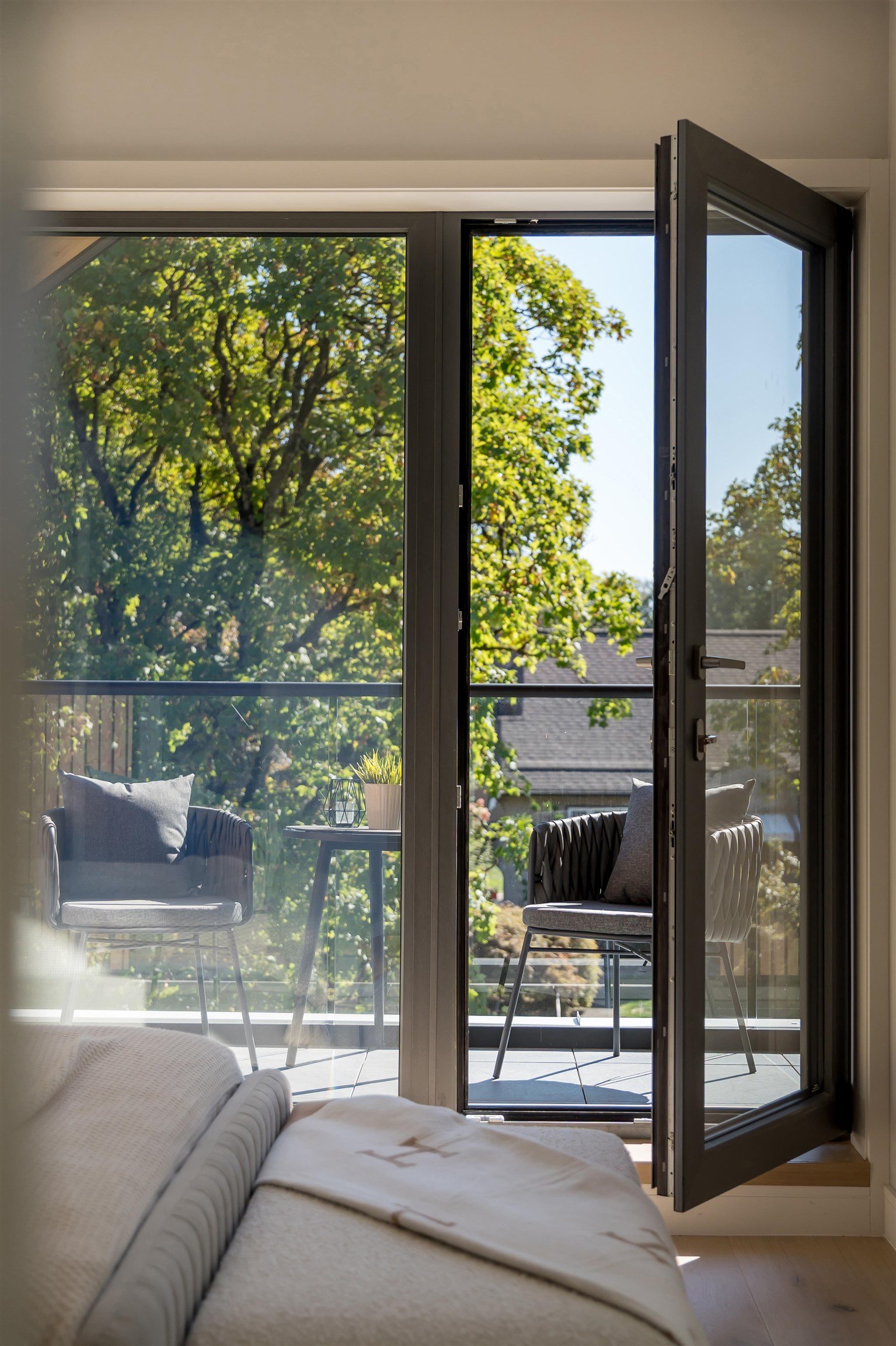 Upper bedroom balcony doors open at 1-2941 W 29th Ave, Mackenzie Heights, Vancouver