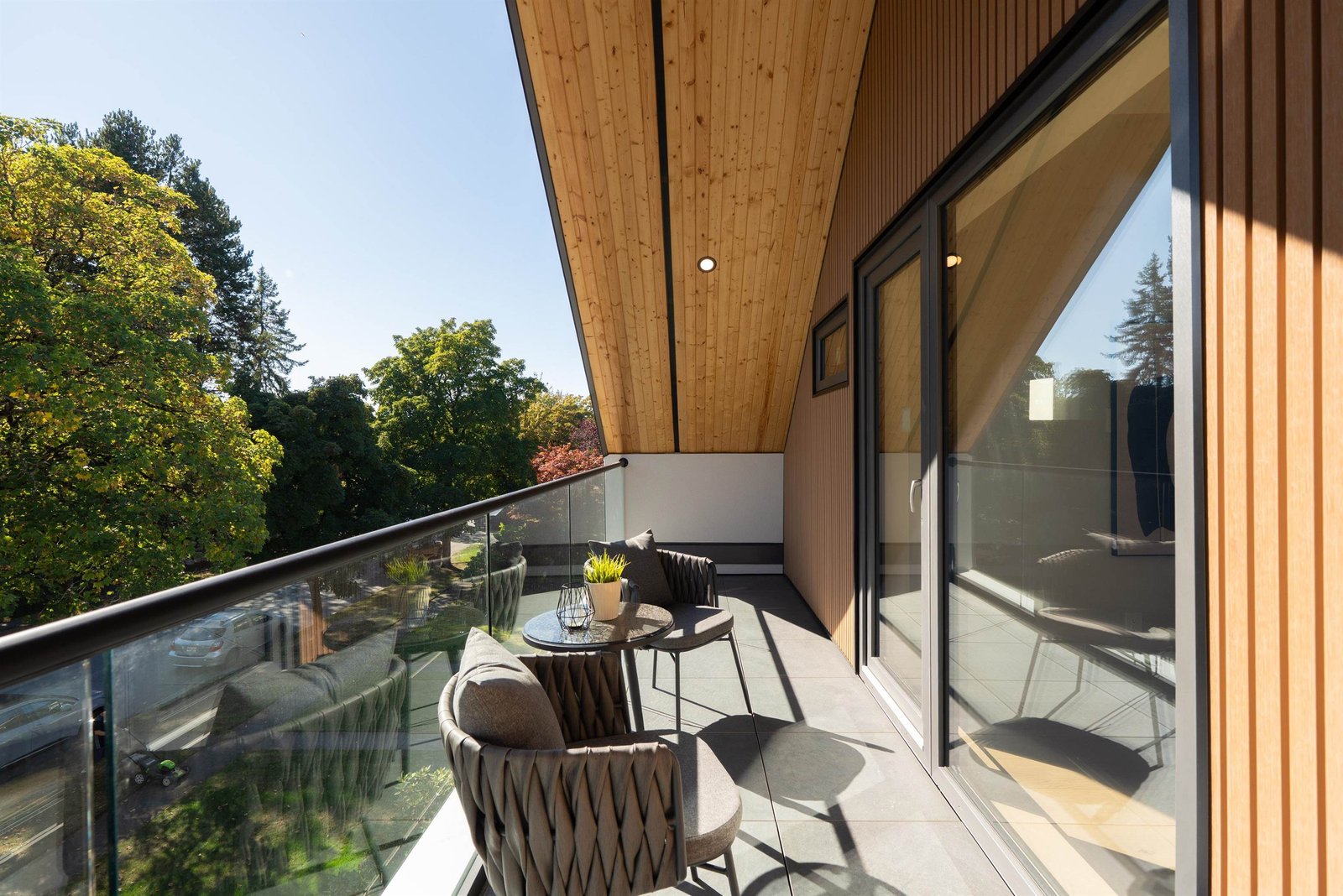 Balcony, alternate angle, at 1-2941 W 29th Ave, Mackenzie Heights, Vancouver
