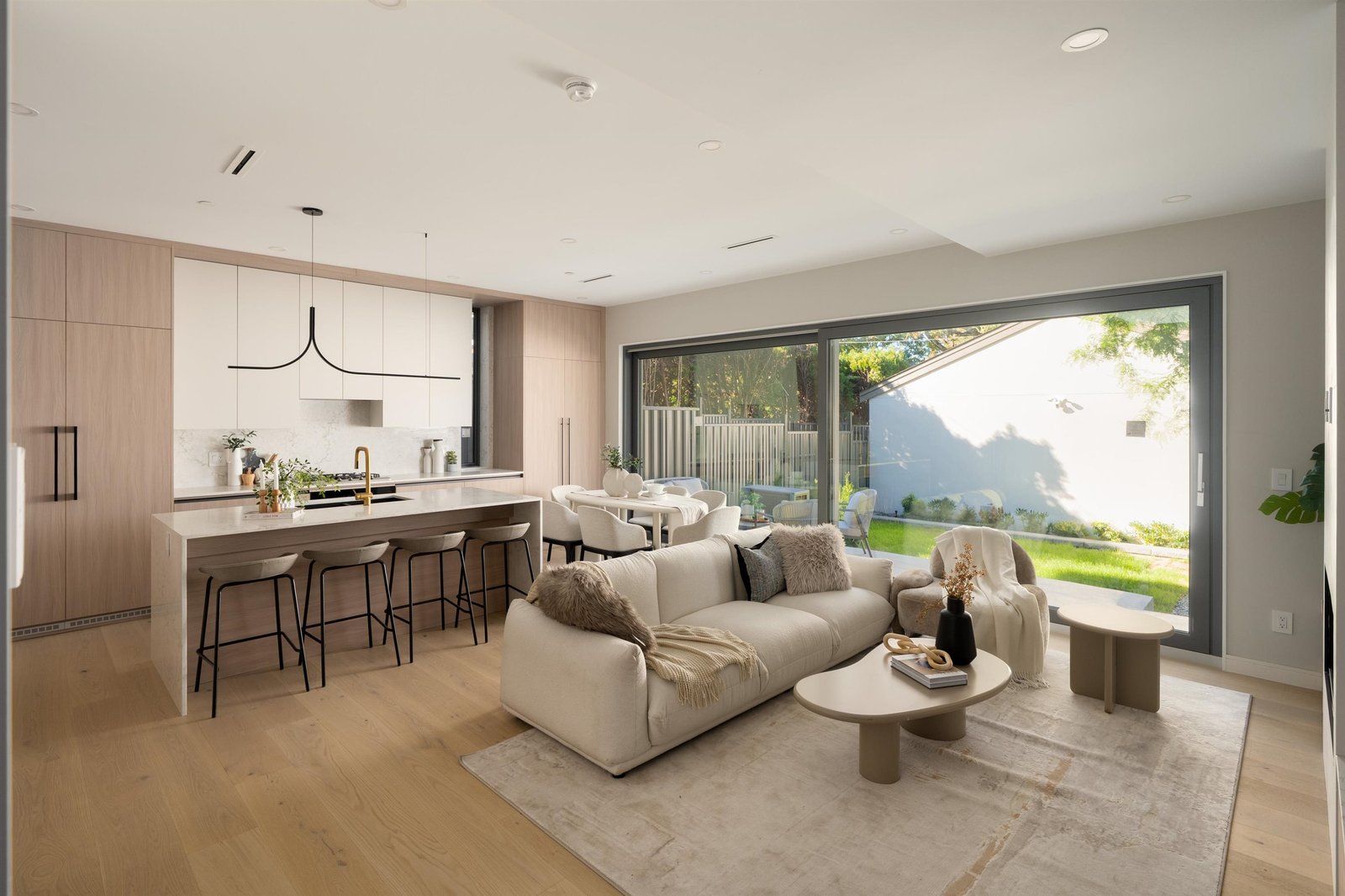Living room and kitchen at 2-2941 W 29th Ave, Mackenzie Heights, Vancouver